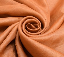 Sushila Vintage Rust Indian Saree 100 Pure Silk Woven 5 YD Sari Craft Fabric