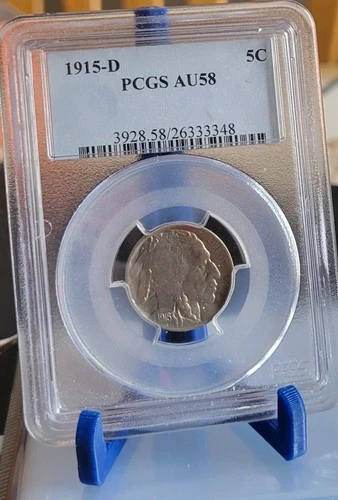 1915-D 5C Buffalo Nickel PCGS AU58