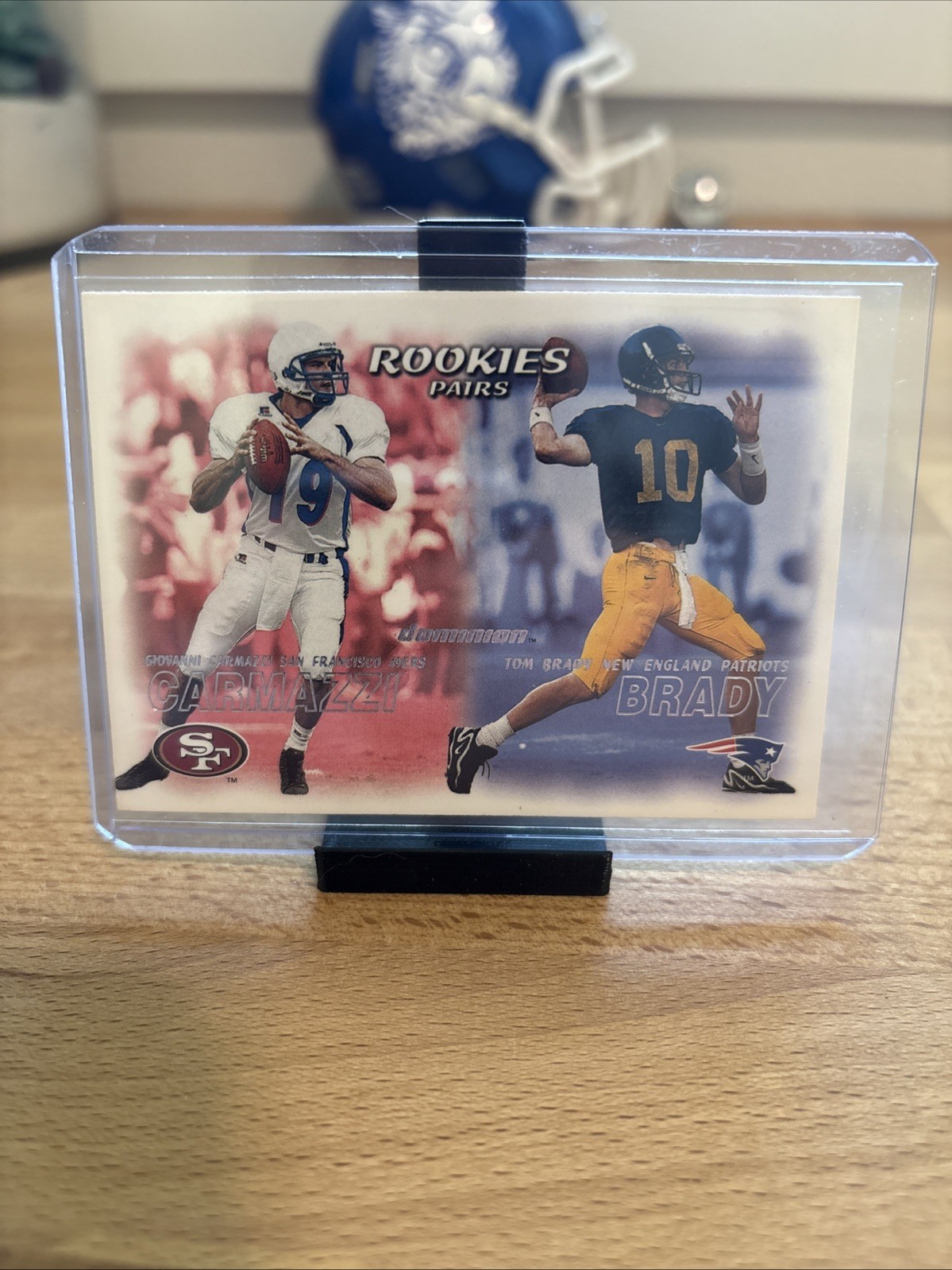 2000 Skybox Dominion Rookies Pairs Tom Brady, Giovanni Carmazzi #234 (RC) Sharp!