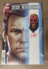 Star Wars Jedi Knights #4 - Signed And Darth Maul Remark By Kevin Delgado