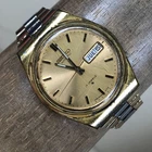 Vintage Seiko Men 6309-8159 Two Tone Automatic For Watch Parts Or Repair Only