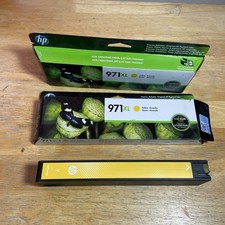 HP 971XL Yellow High Yield Original Ink Cartridge - Lot of 2 exp 2022 / 2023