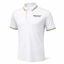 Image of McLaren F1 Men's Core Essential Polo Shirt White - Official Licensed - BNWT