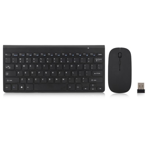 Keyboard Mouse Combo 78 Keys 2.4G Wireless Ergonomic Ultrathin Mouse Mute Ke SAL - Photo 2/23