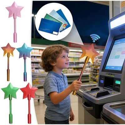 Kreative Star Zauberstab kontaktlose Kreditkarte Leser Halter Tap-to-Pay Gift