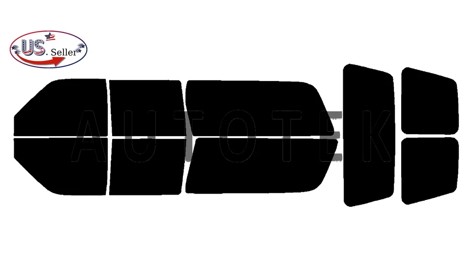 PreCut All Sides Window Film Any Tint Shade % For Chevrolet Suburban 1992-1999 - Image 2 of 4