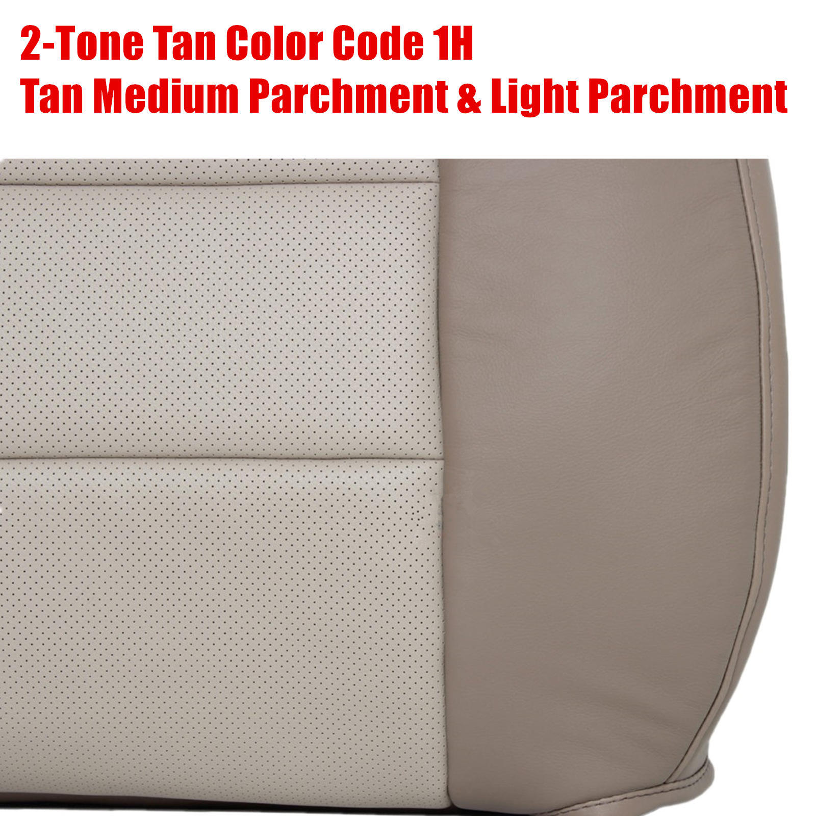 For 2003 2004 2005 2006 Ford Expedition Driver & Passenger Seat Cover 2-Tone Tan