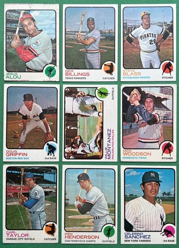 1973 Topps Baseball Partial Series #1 and 2 (257/264) - Most Key Cards Included. - Picture 7 of 13