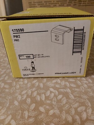  Box mit PW2 Erico/Nvent Caddy C-Purlin Beam Clip mit 0,267 / 6,8 mm Loch.