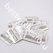 Dental 30 Set Orthodontic Brackets Metal Standard Roth Slot.018 Hook 345 20Pc/pk