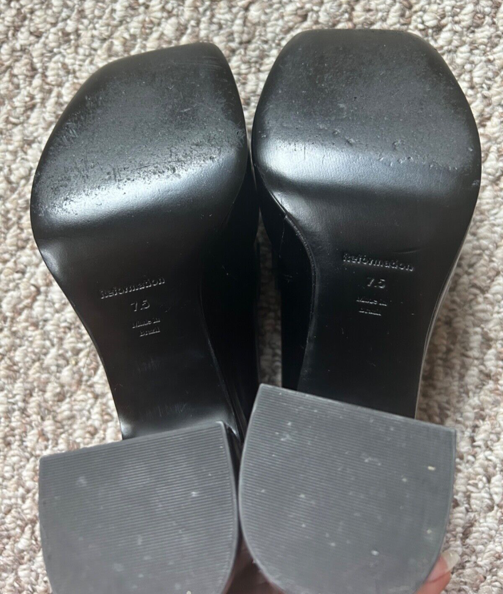 Reformation Lolita Platform Loafer Shoes - Black - Women display picture 1