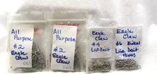 All Purpose Hook Live Bait Assortment 2, 4, 6, Nickel 160pc Eagle Claw H145