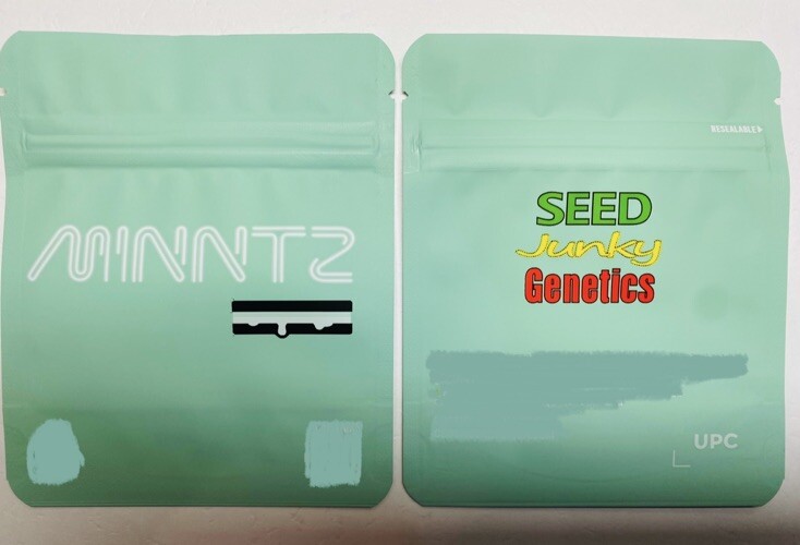 100 Pack 3.5g MINNTZ Resealable Foil Zip Bags Fast Shipping USA