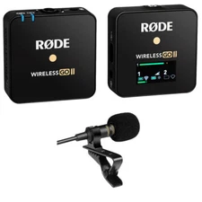 Rode Wireless GO II Single  Wireless Mic System/Recorder Bundle w/ Pro Lapel Mic
