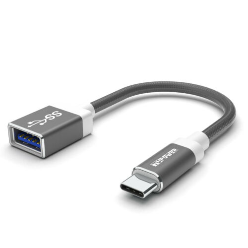 Adaptateur A11 pour ZTE Axon 10 pro 7 8 9 USB C OTG vers prise USB 3.0 A 15 cm aluminium - Photo 1/9