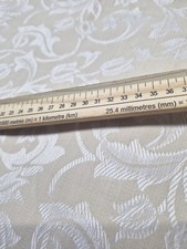 Lightweight cream/beige floral upholstery demask fabric 3.45 Metres 