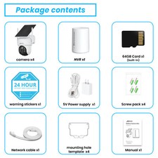 ANRAN Wireless Outdoor Security Camera System Solar Battery Powered Wifi Cameras 15