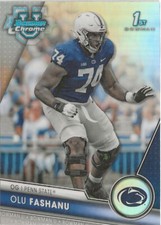 2023 Bowman Chrome University Olu Fashanu Refractor SP RC New York Jets