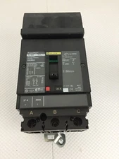 SQUARE D HJA36025 25 AMP 600 VOLT 3 POLE I-LINE BREAKER..123