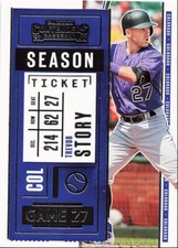 2020 Panini Contenders Trevor Story Colorado Rockies #37