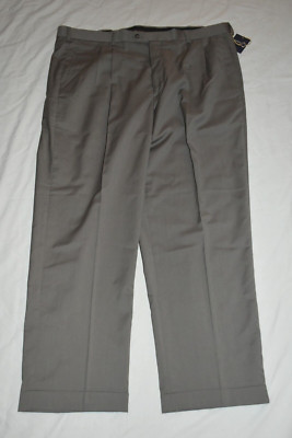 Sears ARROW MEN 42 W X 32 L taupe POLYESTER DRESS SLACKS PANTS NWT