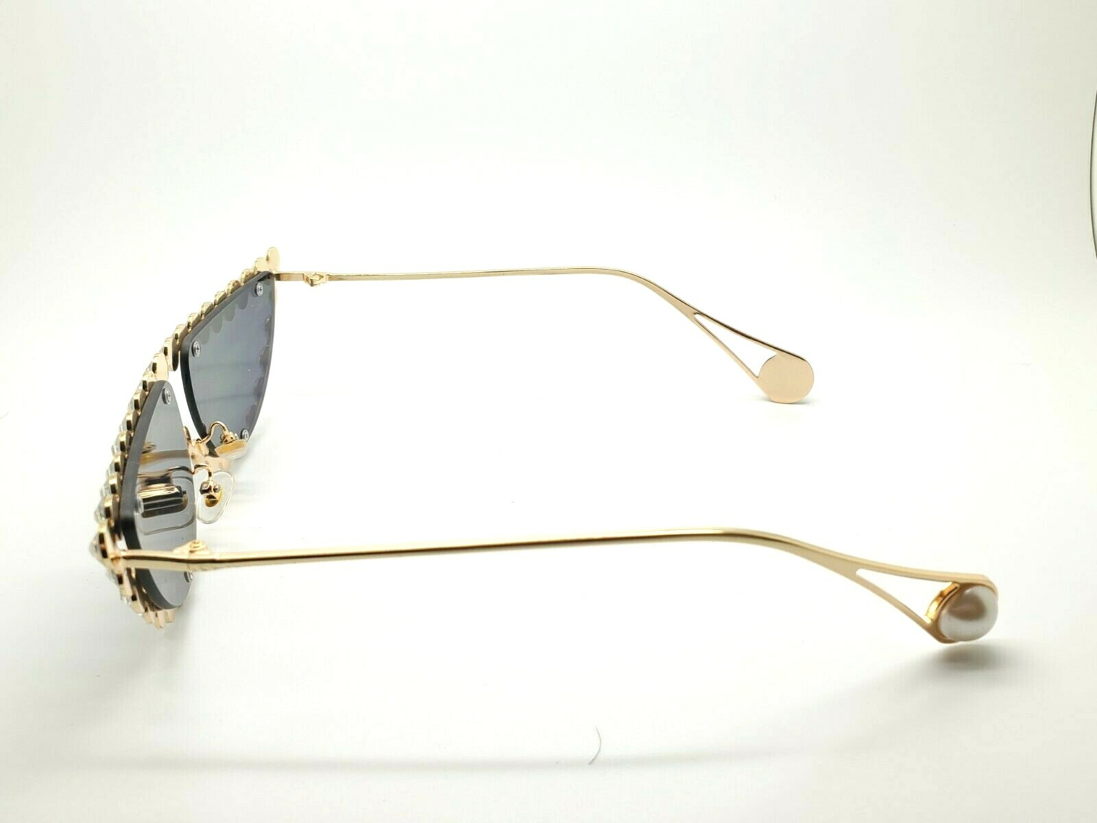 Rhinestone Cat Eye Frames Sunglasses - image 3