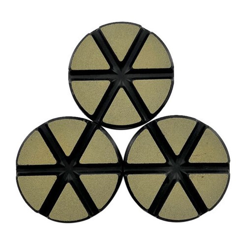 3" Ceramic Transitional Diamond Grinding Pads, Wet or Dry, Set of 3 - Picture 17 of 21
