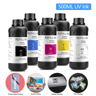 5x500ml LED UV Ink For Epson 1390 1400 1410 R280 /290/330 L800/805/1800 XP600