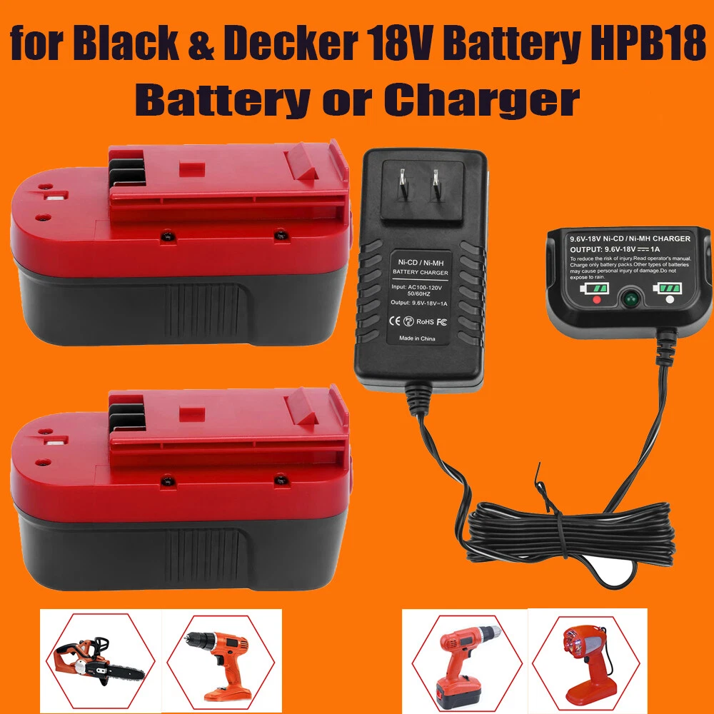 4.5Ah HPB18-OPE 18 Volt Battery or Charger for Black+Decker 18V