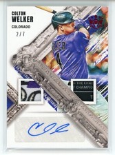 2022 Diamond Kings DK Auto Relic FOTL Red Colton Welker RC (Rockies)/7