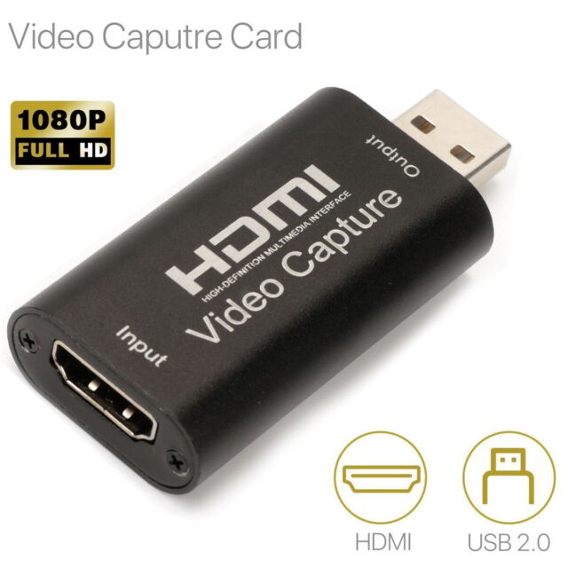 Video Capture Card HDMI USB 2.0 1080P HD 4K Recorder Video Live Streaming Game