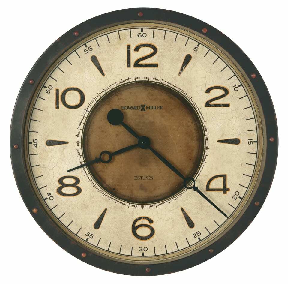 625-748 NEW HOWARD MILLER -20.5 " LARGE GALLERY WALL CLOCK "KAYDEN" 625-748