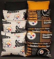 Pittsburgh Steelers Cornhole Bean Bags 8 ACA Regulation Corn Hole Bags Tailgate