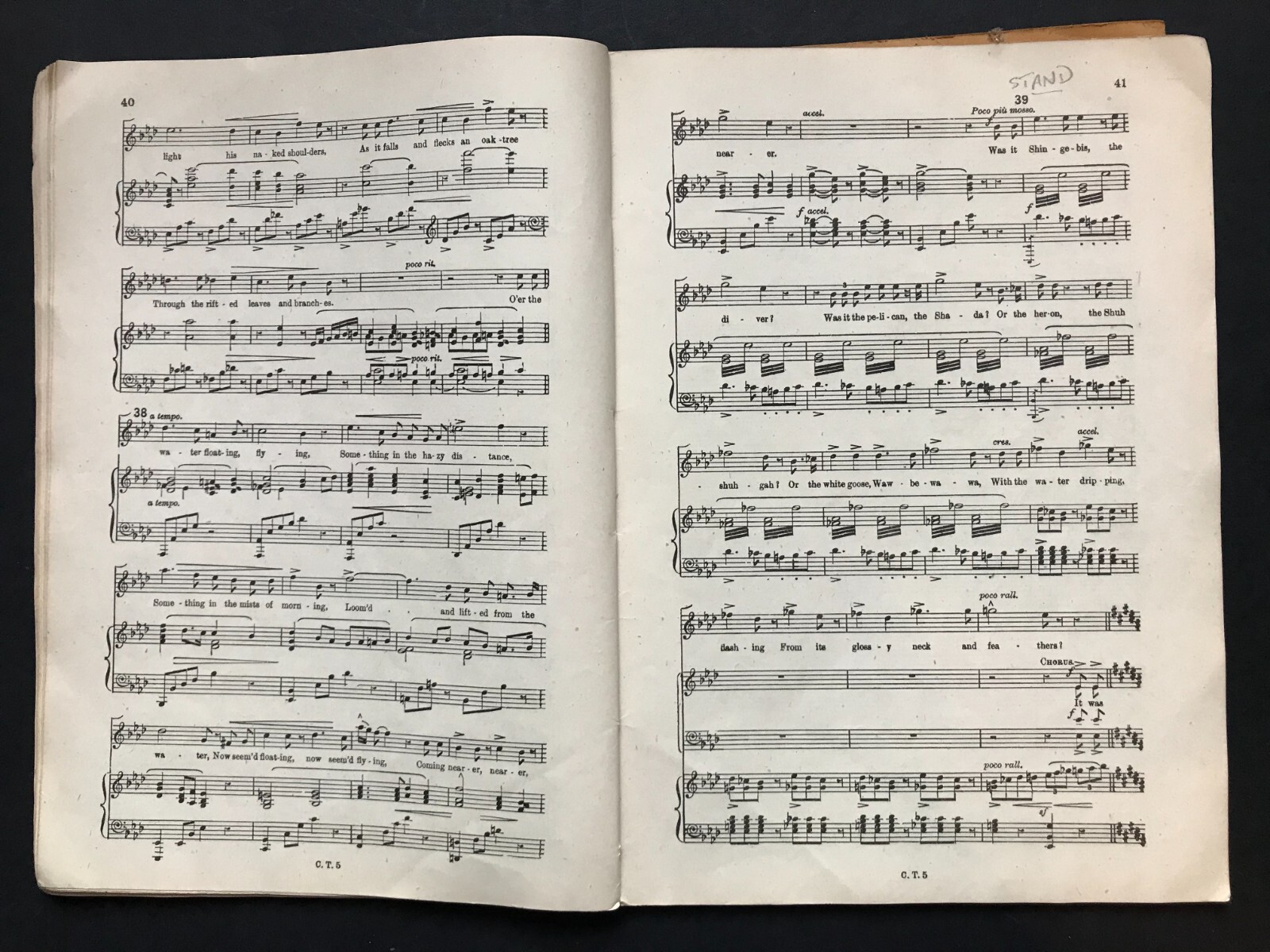 Coleridge Taylor Hiawatha 1947 Vocal Score Number 3 / Hiawatha's