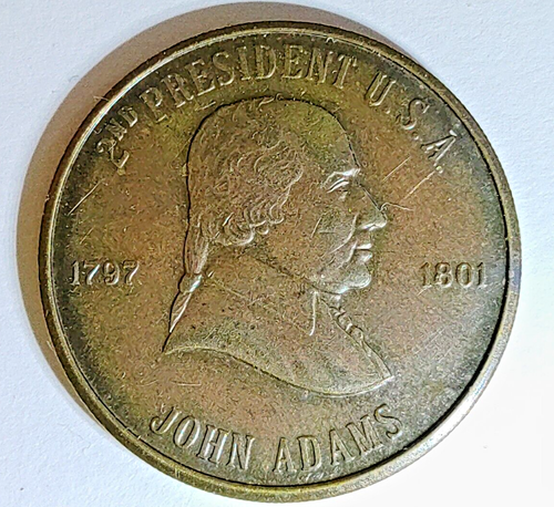 JOHN ADAMS 1797-1801 CON BONITA PÁTINA 2o PRESIDENTE VER FOTOS ENVÍO GRATUITO - Imagen 4 de 11