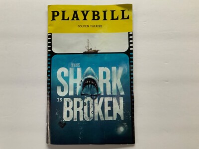 The Shark is Broken - Broadway Playbill Sep 2023 - Alex Brightman, Ian Shaw used