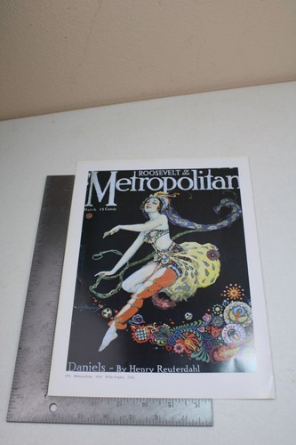 1921 Vanity Fair 1916 Metropolitan 92354 Repro Magazine Cover Print Pogany - Picture 3 of 5