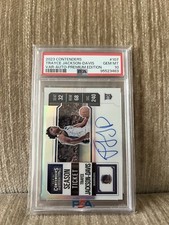 2023 Contenders Trayce Jackson-Davis Premium Season Ticket Variation Auto PSA 10