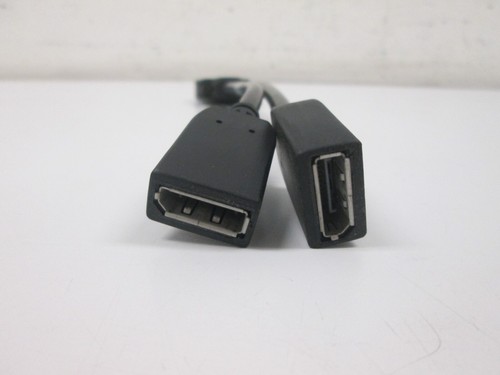 HP DMS-59 to Dual Display Port Adapter 635428-001 Black Cable - Photo 2/4