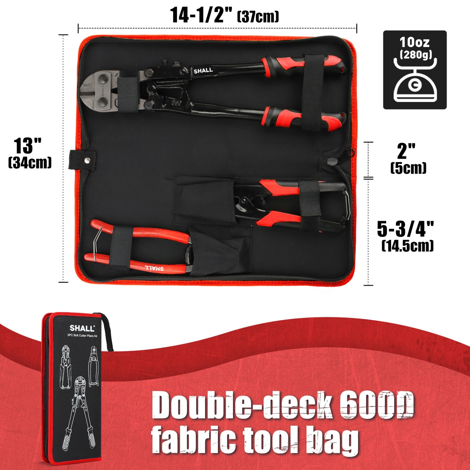 SHALL Bolt Cutters,14" Heavy Duty Bolt Cutter,8" Bolt Cutter & Wire Rope Cutter