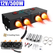 500W 12V Car Heater Defroster Demister Heating Fan Defogger Defroster Demister