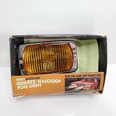 Rare Vintage Ushio Auxiliary Quartz-Halogen Fog Lights UO21A Rare Vintage Ushio Auxiliary Quartz-Halogen Fog Lights UO21A