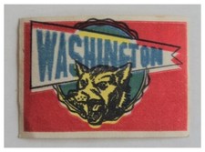 1961 Topps Football Flocked Sticker Insert WASHINGTON - NRMINT - 