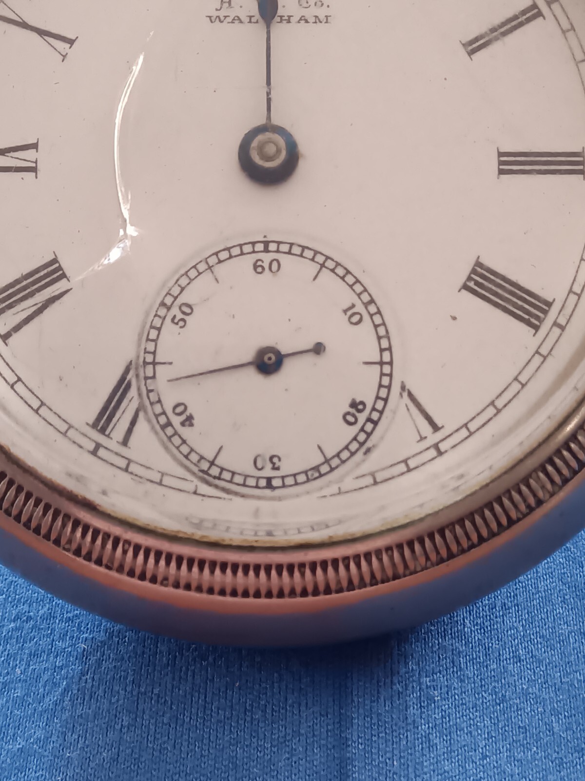 Waltham Pocket Watch Not Running And The Cristal Has A Crack eBay