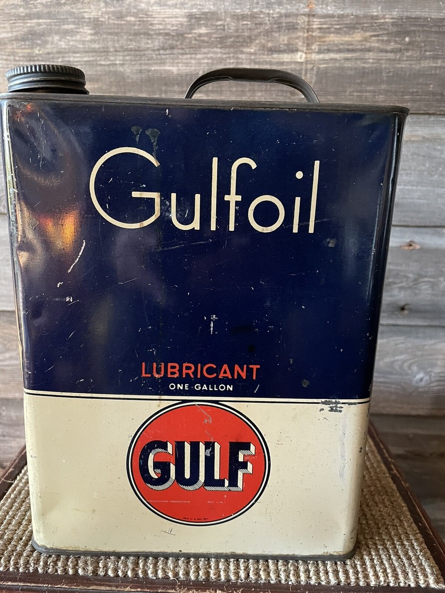 Vintage Gulf Oil Can 1 Gallon Oil Can Gulf | eBay