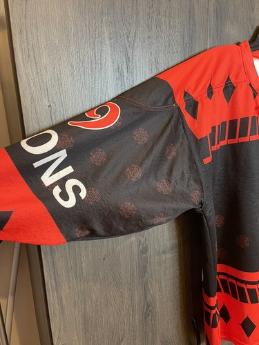 Vintage Chicago Fury Speed Demons #70 Hockey Jersey Adult XL Black/Red - Picture 5 of 10