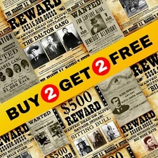 BUY 2 FET 2 FREE Wanted Dead Or Alive Vintage Posters - Old American Wall Decor