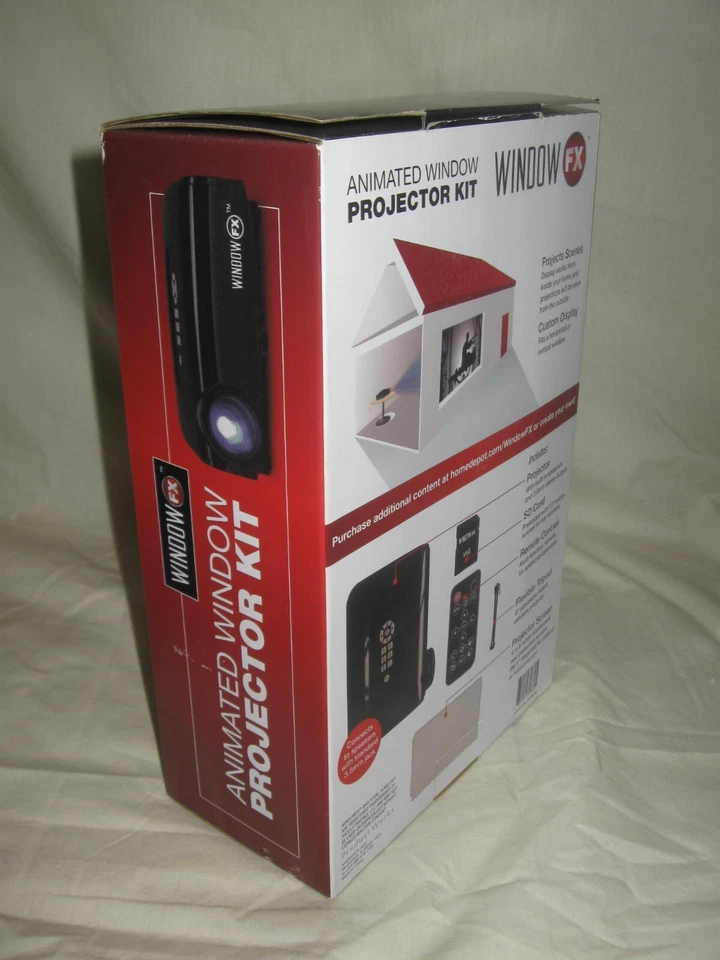 NUEVO Kit Proyector Ventana FX Animado Vacaciones Navidad Año Nuevo Halloween Foto 2 de 4