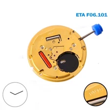 ETA F06.101 Swiss Movement , Quartz Movement, 2 Hands ,Height (3.65).