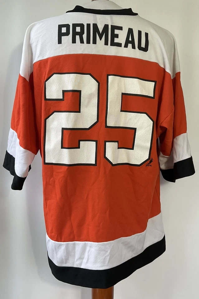 LOGO ATLÉTICO PHILADELPHIA FLYERS KEITH PRIMEAU JERSEY TALLA XL Foto 3 de 4